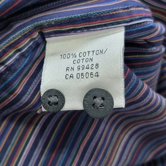 Bugatchi Striped Button Down Dress Shirt - Picture 7 of 7